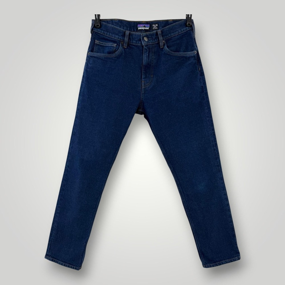Patagonia Jeans Mens‎ 32x30 Blue Regular Tapered Stretch Denim Dark Wash